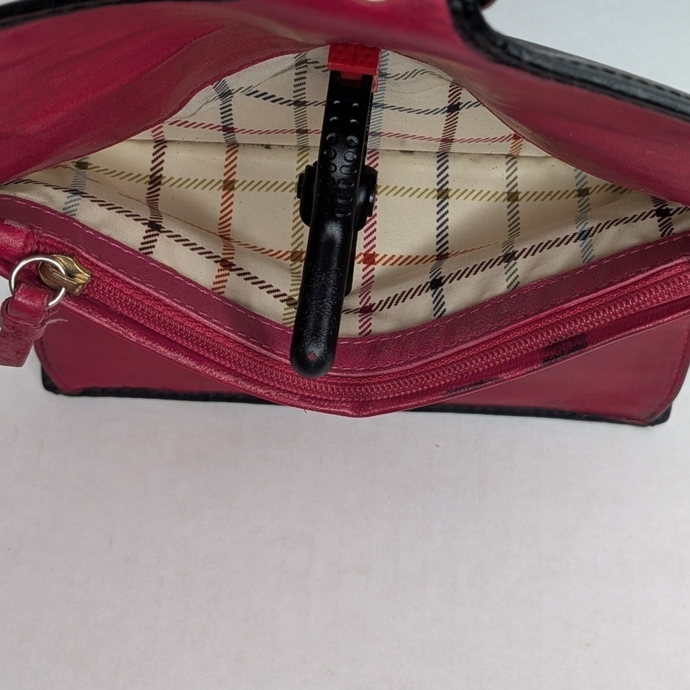 Vintage Coach Bleeker Black Signature Jacquard Canvas & Leather Buckle Wallet - Picture 14 of 15